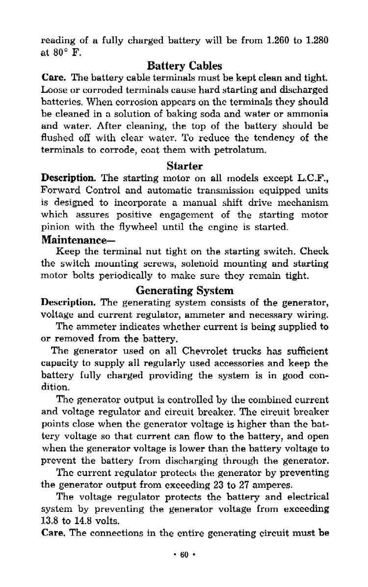 1956 Chevrolet Trucks Operators Manual Page 57